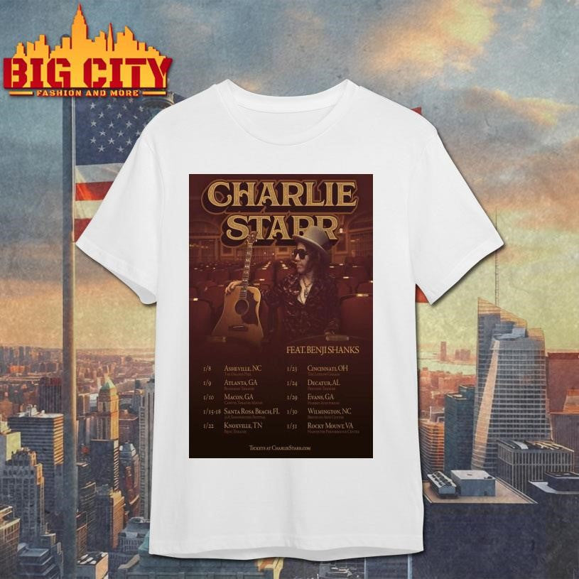 Charlie Starr Tour Acoustic 2026 Poster shirt