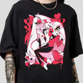 Charlie x Vaggie T-Shirt, Hazbin Hotel Characters, Hazbin Hotel T-Shirt, Cartoon , Birthday Gift for fan, Helluva Boss-1...