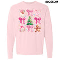 Charming Christmas Collage Long Sleeve Comfort Colors T-Shirt 'NLB' Hoodie, Sweatshirt | RetroVerseTees.com