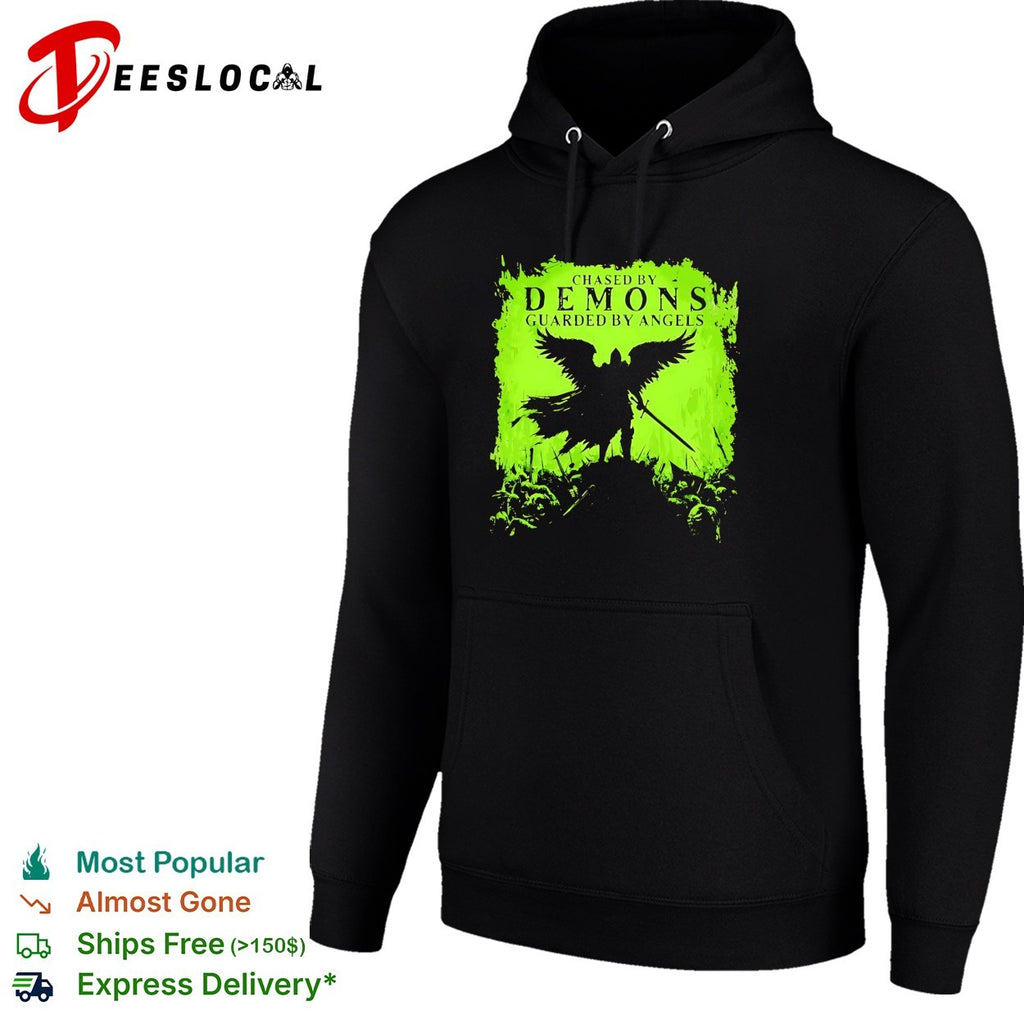 Chased by demons guarded by angels warrior shirt