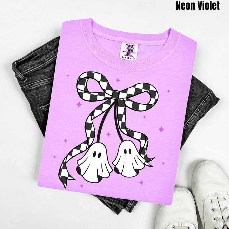 Checker Cherry Ghosts Comfort Colors T-Shirt 'NLB' Hoodie, Sweatshirt | RetroVerseTees.com