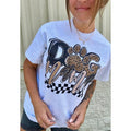 Checker Dog Mama Graphic Top T-Shirts, Hoodie, Sweatshirt | RetroVerseTees.com