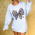 Checkered Christmas Bow Graphic Top T-Shirts, Hoodie, Sweatshirt | RetroVerseTees.com