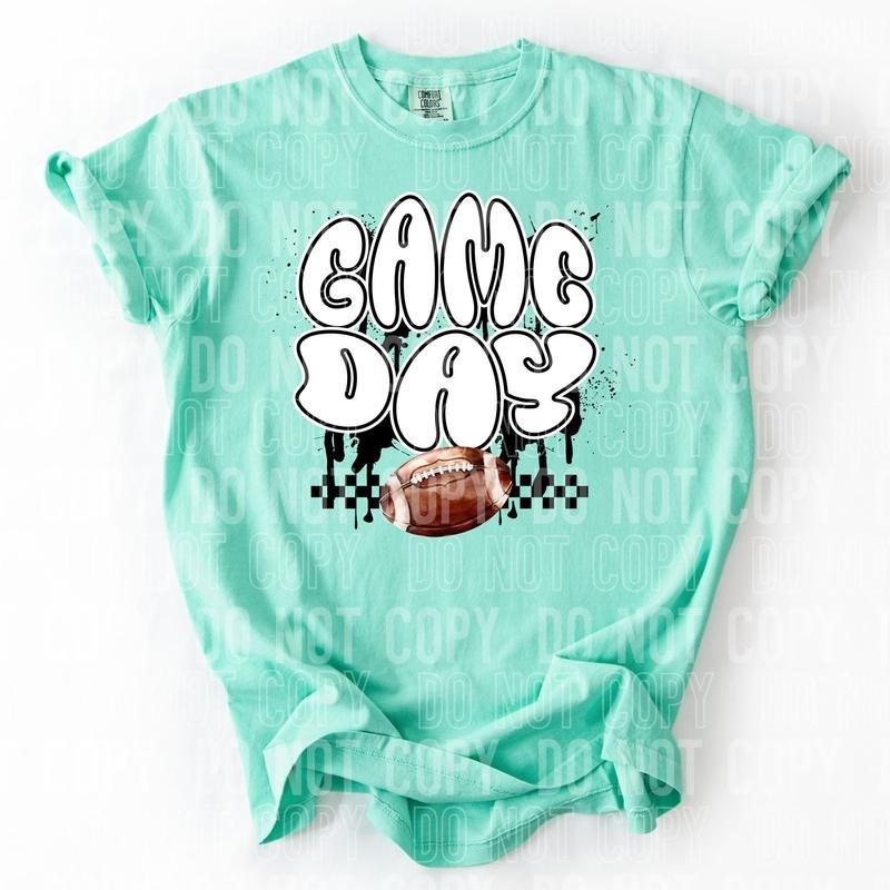 Checkered Game Day Football DTF Transfers - THIS IS NOT A SHIRT Hoodie, Sweatshirt | RetroVerseTees.com