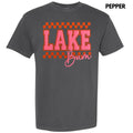 Checkered Lake Bum Puff Comfort Colors T-Shirt Hoodie, Sweatshirt | RetroVerseTees.com