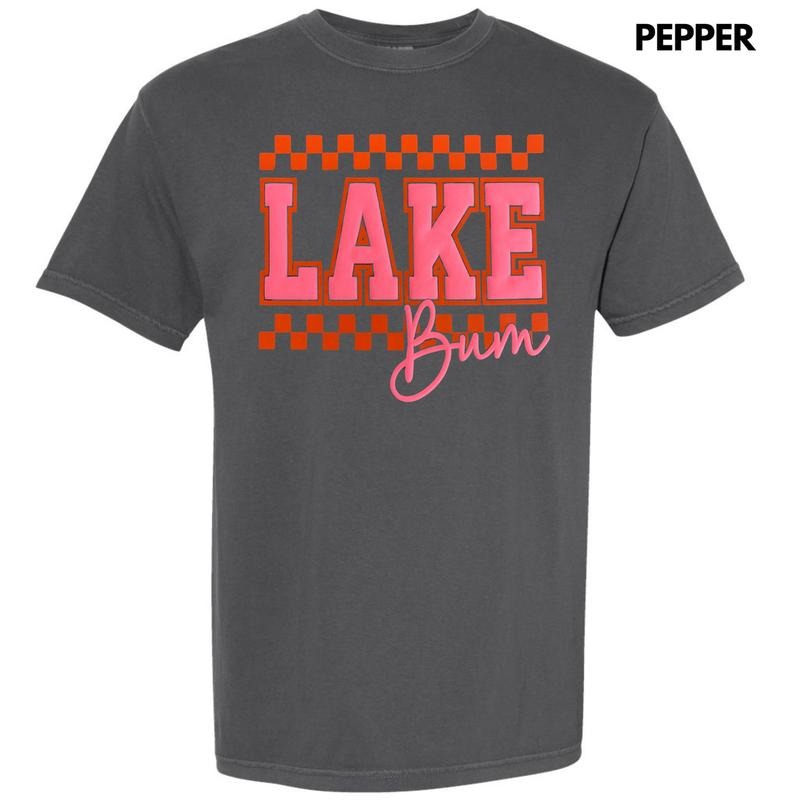 Checkered Lake Bum Puff Comfort Colors T-Shirt Hoodie, Sweatshirt | RetroVerseTees.com