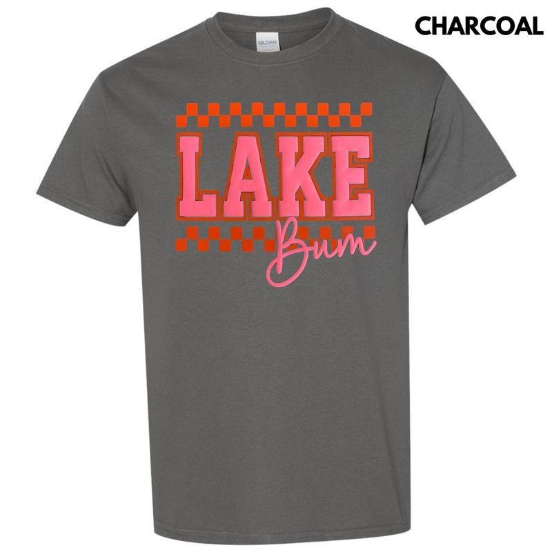 Checkered Lake Bum Puff Gildan Short Sleeve T-Shirt Hoodie, Sweatshirt | RetroVerseTees.com