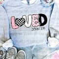 Checkered Loved John 3:16 DTF Transfers - THIS IS NOT A SHIRT Hoodie, Sweatshirt | RetroVerseTees.com