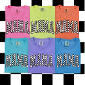 Checkered Mama Graphic Tee Cotton Poly Blend for Comfortable Everyday Wear Short Sleeve Crew Neck Casual Summer Top...