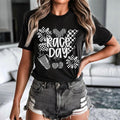 Checkered Race Day DTF Transfers - THIS IS NOT A SHIRT Hoodie, Sweatshirt | RetroVerseTees.com