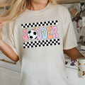 Checkered Soccer DTF Transfers - THIS IS NOT A SHIRT Hoodie, Sweatshirt | RetroVerseTees.com