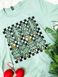 Checkered Tree Graphic Tee Hoodie, Sweatshirt | RetroVerseTees.com