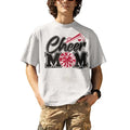 Cheer Mom Biggest Fan Print Black And Red Pom Pom T-Shirt Hoodie, Sweatshirt | RetroVerseTees.com