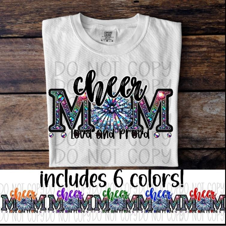 Cheer Mom Loud and Proud DTF Transfers - THIS IS NOT A SHIRT Hoodie, Sweatshirt | RetroVerseTees.com