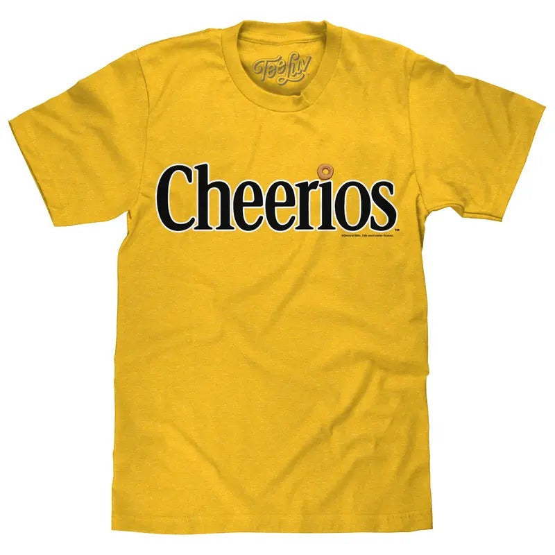 Cheerios Logo T-Shirt - Yellow graphic tee Hoodie, Sweatshirt | RetroVerseTees.com