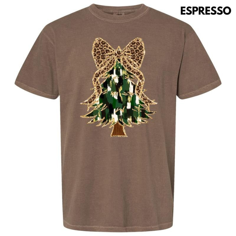 Cheetah Bow Brushstroke Tree Comfort Colors T-Shirt 'NLB' Hoodie, Sweatshirt | RetroVerseTees.com