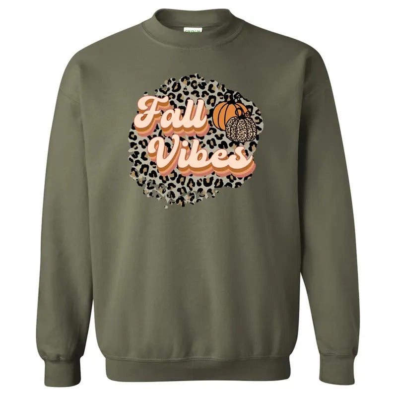 Cheetah Fall Vibes Sweatshirt 'NLB' T-Shirts, Hoodie | RetroVerseTees.com