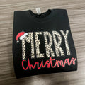 Cheetah Merry Christmas Gildan Sweatshirt --- BLACK T-Shirts, Hoodie | RetroVerseTees.com