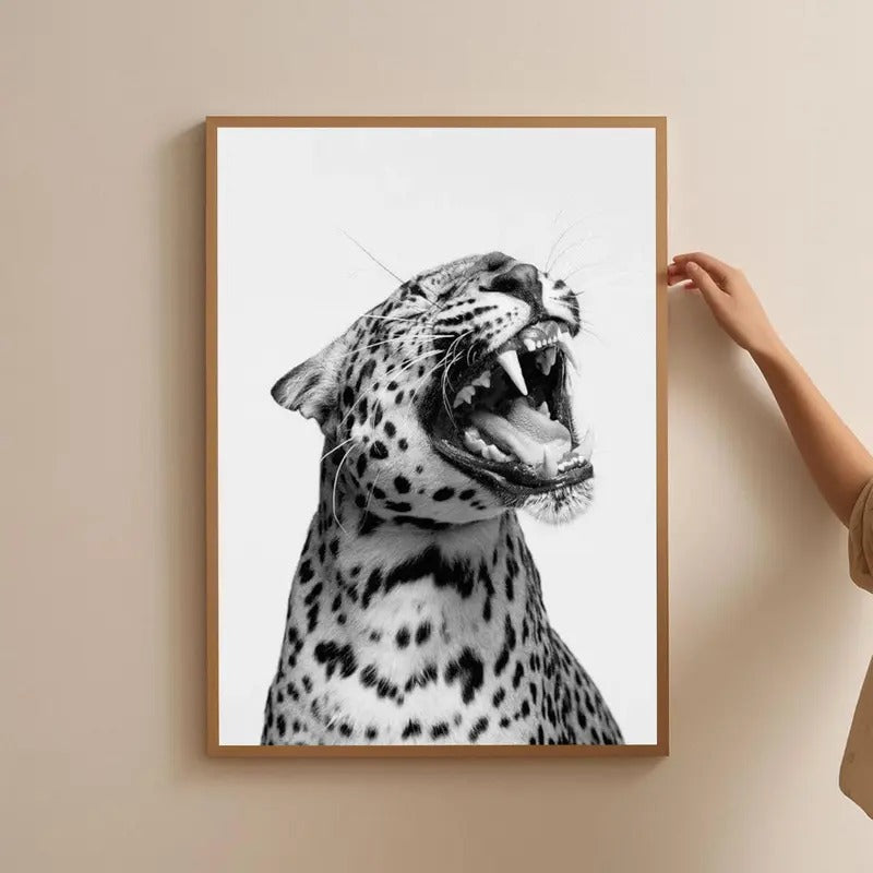 Cheetah Poster, Luxury Fashion Print, Black and White Wall Art, Vintage Photography, Leopard Print, Hypebeast Room Decor,...