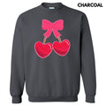 Cherry Bow Chenille Patch Sweatshirt T-Shirts, Hoodie | RetroVerseTees.com