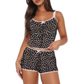 Women's 2 Piece Pajama Set Sleeveless Floral/Heart/Cherry Print Cami Tops Casual Shorts Sleepwear Sets Loungewear...