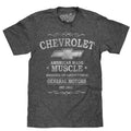 Chevrolet American Made Muscle T-Shirt - Gray Hoodie, Sweatshirt | RetroVerseTees.com