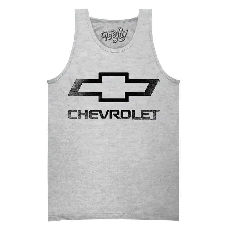 Chevrolet Logo Tank Top - Gray T-Shirts, Hoodie, Sweatshirt | RetroVerseTees.com