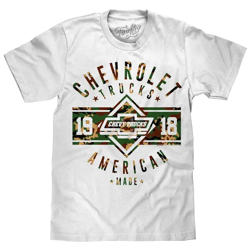 Chevrolet Trucks Since 1918 T-Shirt - White Hoodie, Sweatshirt | RetroVerseTees.com