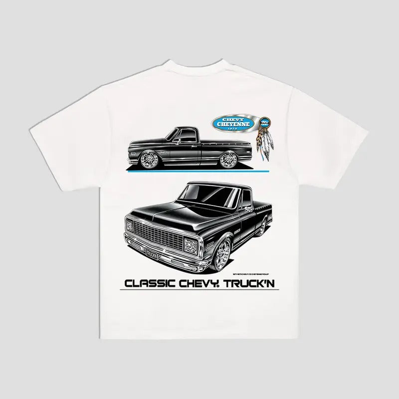 Chevy Cheyenne T-Shirt Pick-Up Trucks Menswear Hoodie, Sweatshirt | RetroVerseTees.com