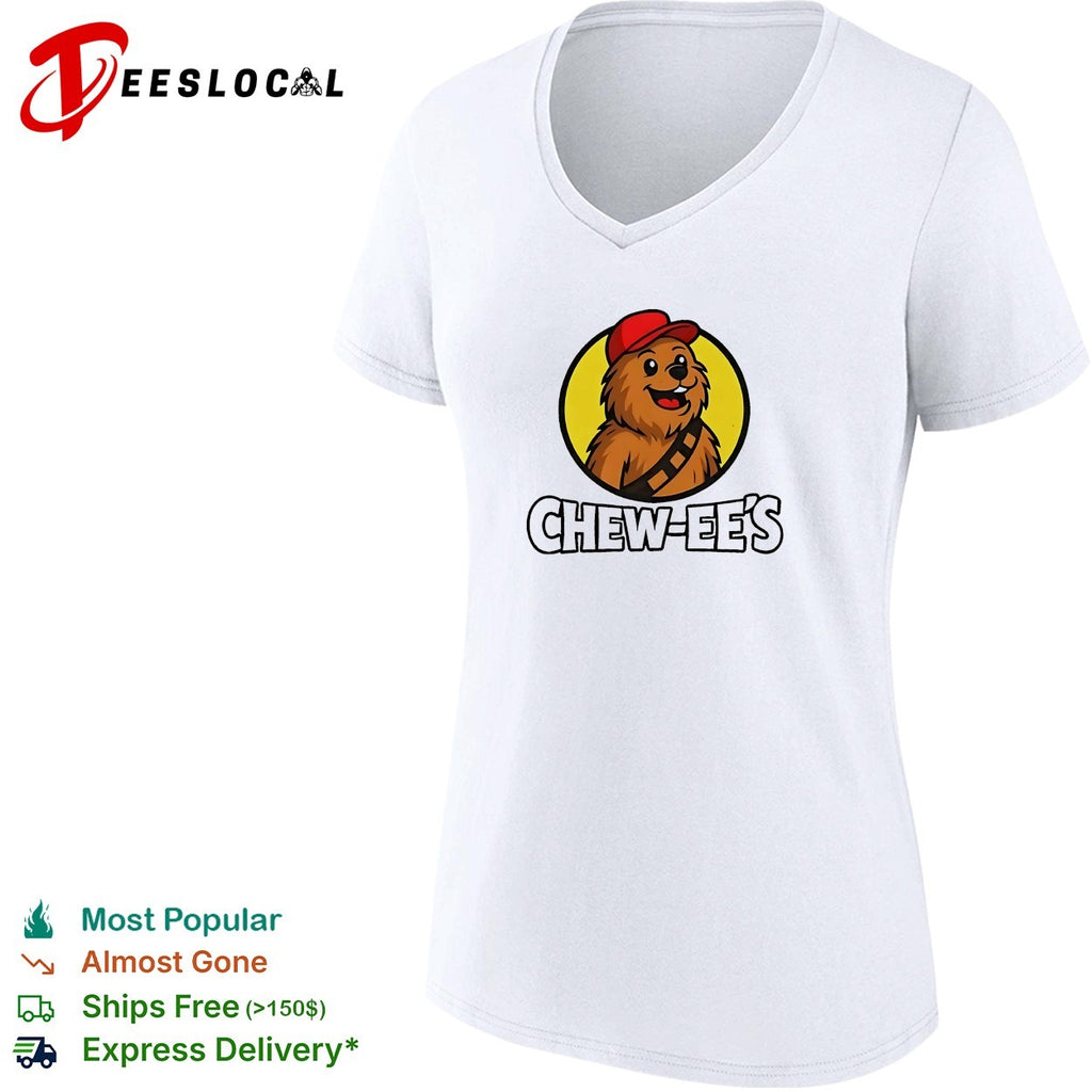 Chew ee’s Chewbacca fast food parody logo shirt