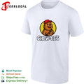 Chew ee’s Chewbacca fast food parody logo shirt