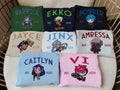 Chibi Arcane Characters Embroidered Sweatshirt, Embroidery Anime Tshirt&Hoodie, Anime Shirt, Unisex Gift | RetroVerseTees.com