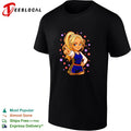 Chibi Sophie Cunningham pointing ponytail shirt