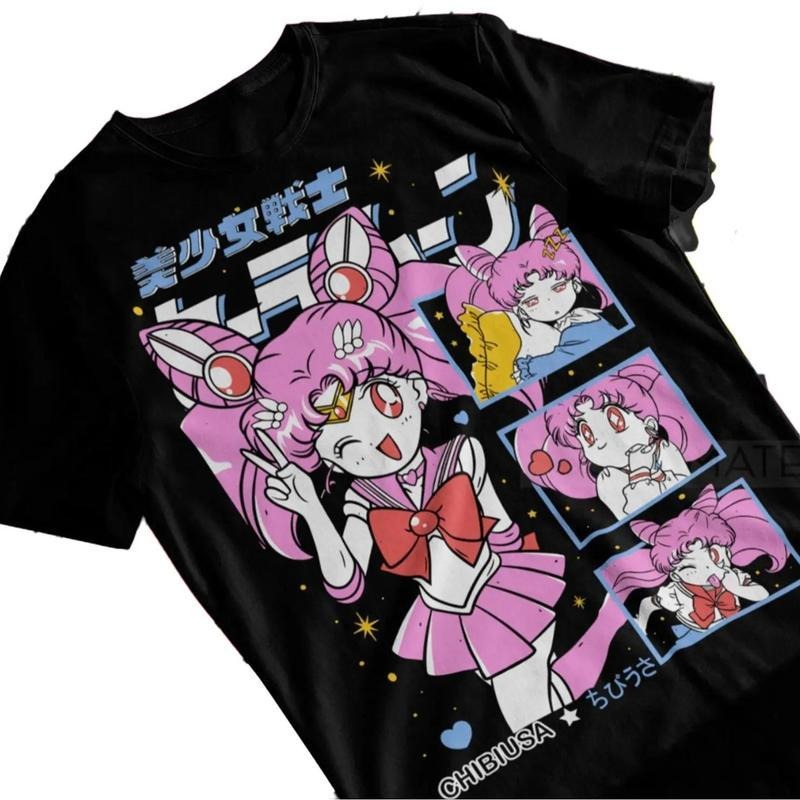 Chibiusa Tsukino Sailor Moon T-Shirt 90s Anime Tee Hoodie, Sweatshirt | RetroVerseTees.com