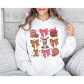 Chic Christmas Season Tee, Cozy Mexican Inspired Sweater, Fun Holiday Hoodie, Pink Spanish Sweatshirt with Tuki Donkey...