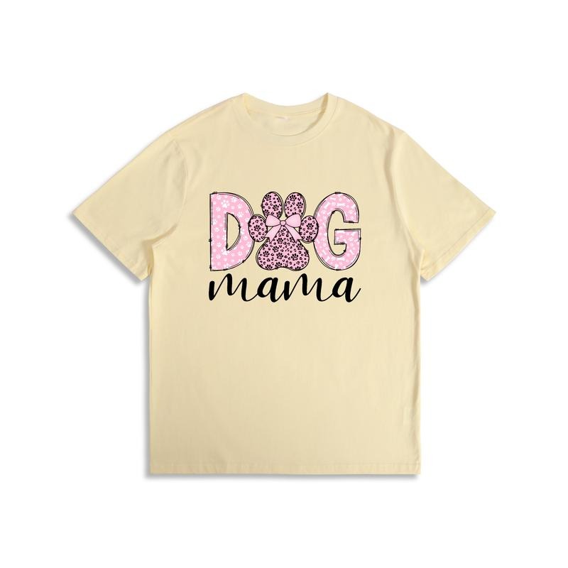 Chic Gunpla brand Playful Lightsaber brand - Shirt: "Dog mama" Motif with Leopard