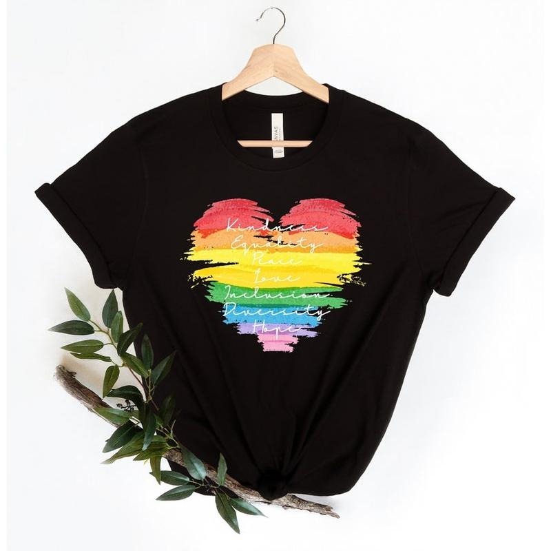 Chic Gunpla brand Purposeful Tee: Combine Fashion with Meaning - spread Positive Ideals with This Heart - motif...