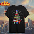 Chicago Cubs MLB name players tree Christmas 2025 shirt