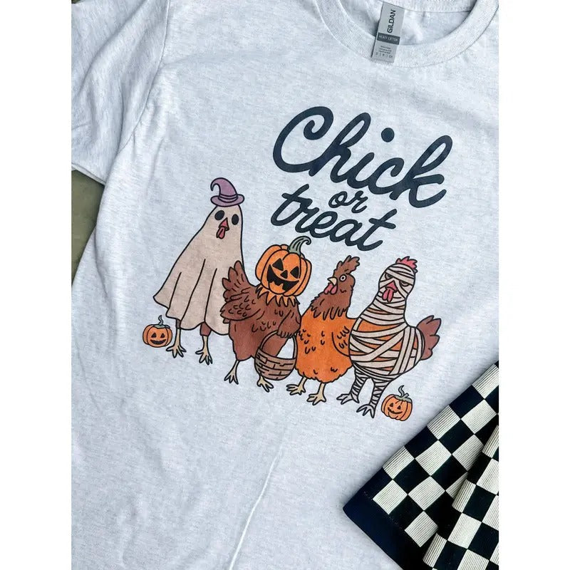 Chick Or Treat Graphic Top T-Shirts, Hoodie, Sweatshirt | RetroVerseTees.com