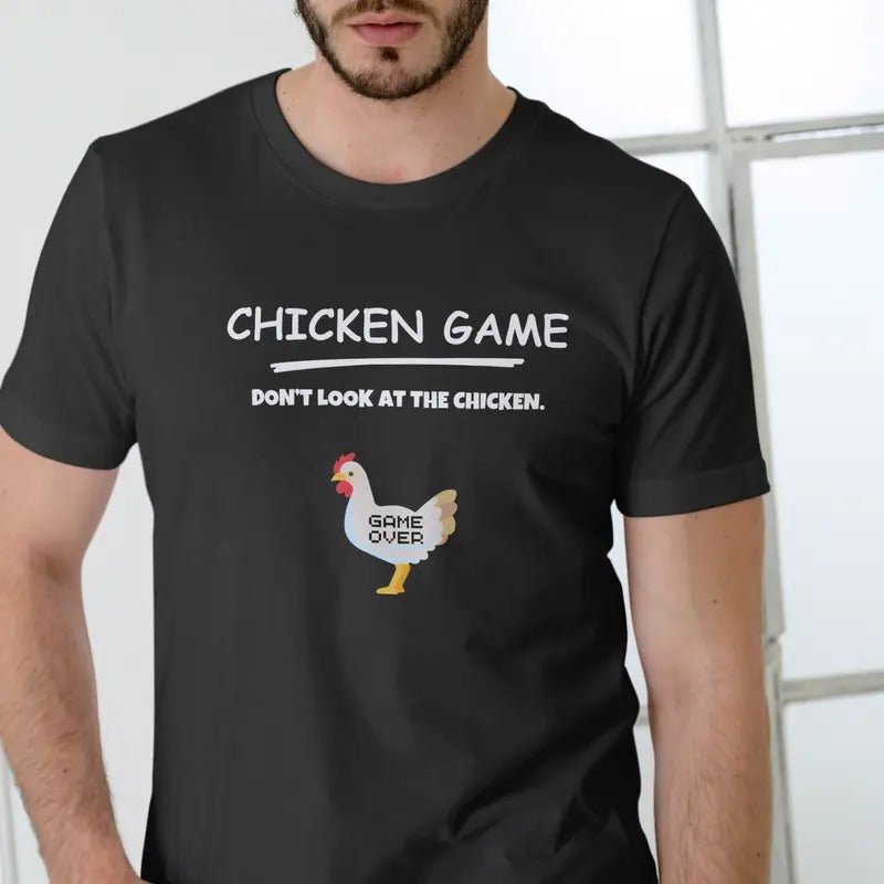Chicken Game T Shirt, Unisex, 100% Cotton Hoodie, Sweatshirt | RetroVerseTees.com