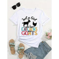 Chicken Gunpla brand Goat Cute Gunpla brand Fun Printed Round Neck Short sleeved Women'WB shield T-shirt Hoodie, Sweatshirt