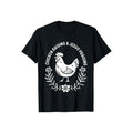 Chicken Raising And Jesus Praising TShirt Pure Cotton Casual Street Style Crew Neck Short Sleeve T-Shirt Tops Trendy For...