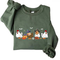 Chickens Halloween Crewneck Sweatshirt Hoodie Tshirt, Halloween 2024 Gifts | RetroVerseTees.com