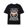 Chihuahua Shirt - Three Things You Don't Mess With Funny Tee T-Shirt Made in USA Hoodie, Sweatshirt | RetroVerseTees.com