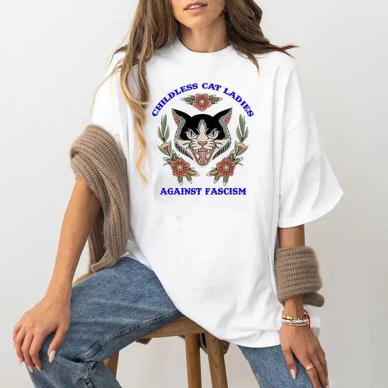 Childless Cat Ladies Kamal Crewneck , Hoodie, T Shirt Sweatshirt | RetroVerseTees.com