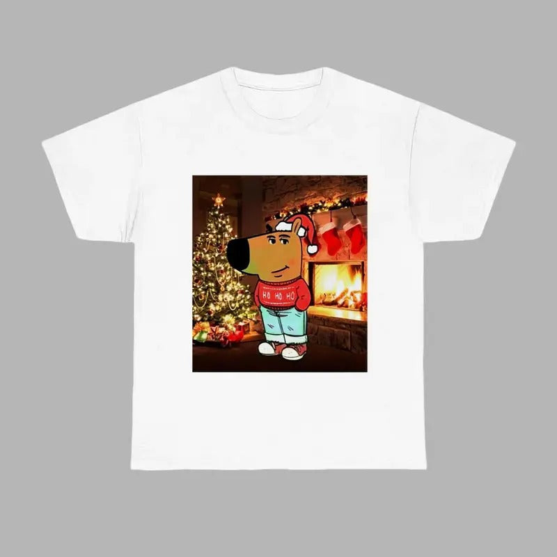 Chill Guy Dog Christmas Shirt Unisex Tee Hoodie, Sweatshirt | RetroVerseTees.com