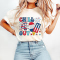 Chill The 4th Out T-Shirt, Funny 4th of July T-Shirt, Retro 4th of July, Fourth of July T-Shirt, America T-Shirt,...