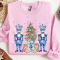 Chinoiserie Nutcracker Christmas Sweatshirt, Preppy Christmas, Holiday Vibes, Nutcracker, Christmas Tree, Pink Christmas...