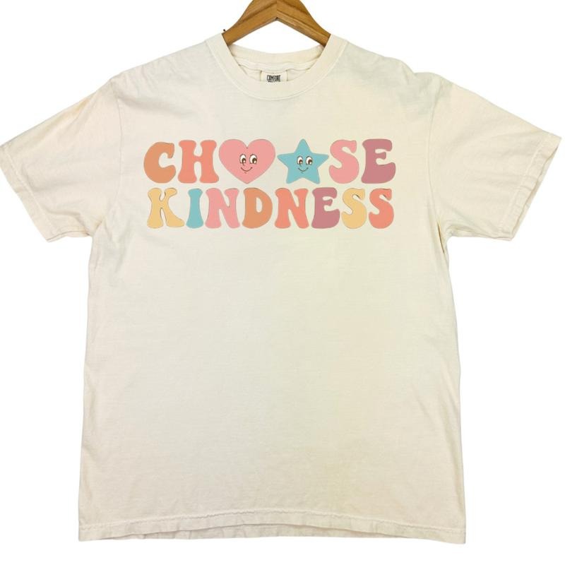 Choose Kindness Retro Comfort Colors T-Shirt Hoodie, Sweatshirt | RetroVerseTees.com