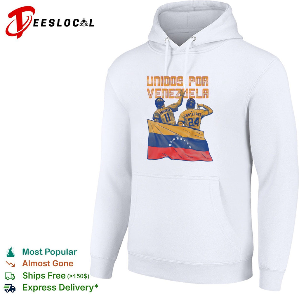 Chourio and Contreras Unidos por Venezuela Baseball shirt